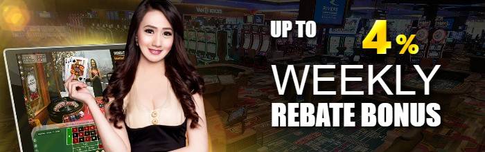 Rebate Bonus up to 4% every week